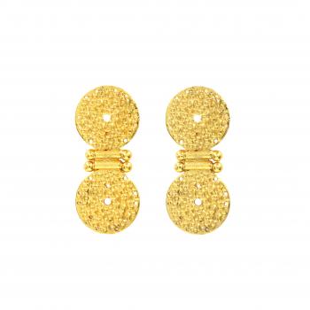 Handmade Nickel Free Gold Plated High Fashion Designer Ethnic Earring